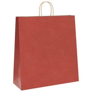 vidaXL Papiertragetaschen 250 Stk mit Henkeln Rot 45x17x48 cm 4101765