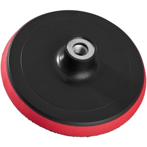 Tectake Polierschwamm Set, 150mm, gewaffelt, mit Polierteller und Klettverschluss.