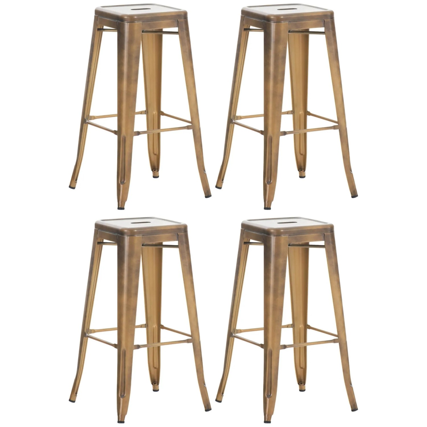 CLP 4er Set Barhocker Joshua Gold