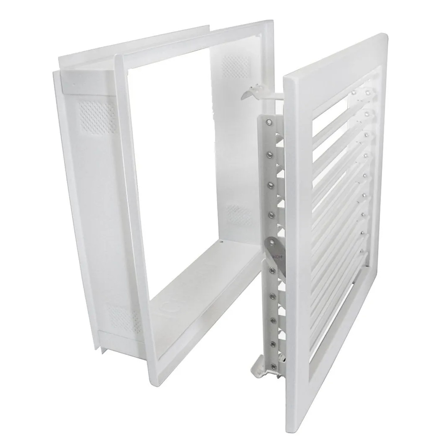 Häusler Kaltluftgitter KGPB 2323 W Putzbündig Weiss 230 x 230mm Abluftgitter