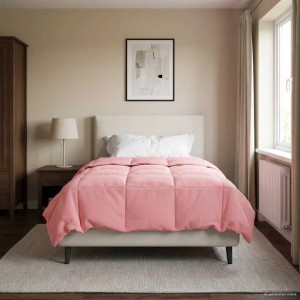 vidaXL Sommerdecke Gepolstert Rosa 155 x 220 cm Mikrofaser 42025948