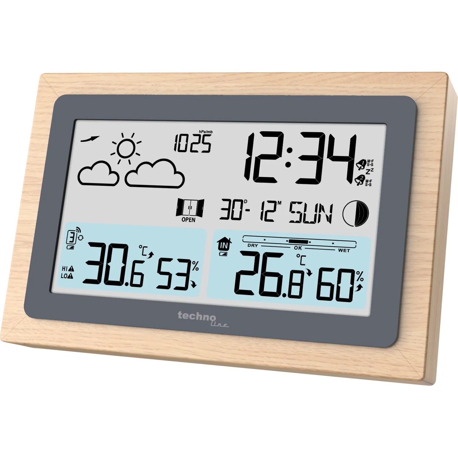 technoline Wetterstation WS 6785 Braun