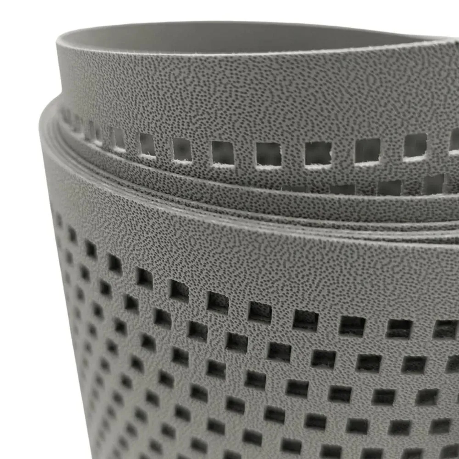 Premium Sichtschutzstreifen Gelocht Für Doppelstabmatten - Quadrat-Lochmuster, PP-Material, Made In Germany, 19 Cm Hoch