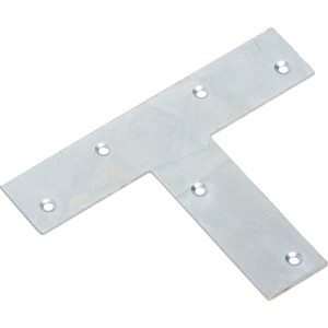 T-Flachverbinder, verzinkt, 140x110x30 mm, für Holzverbindungen.