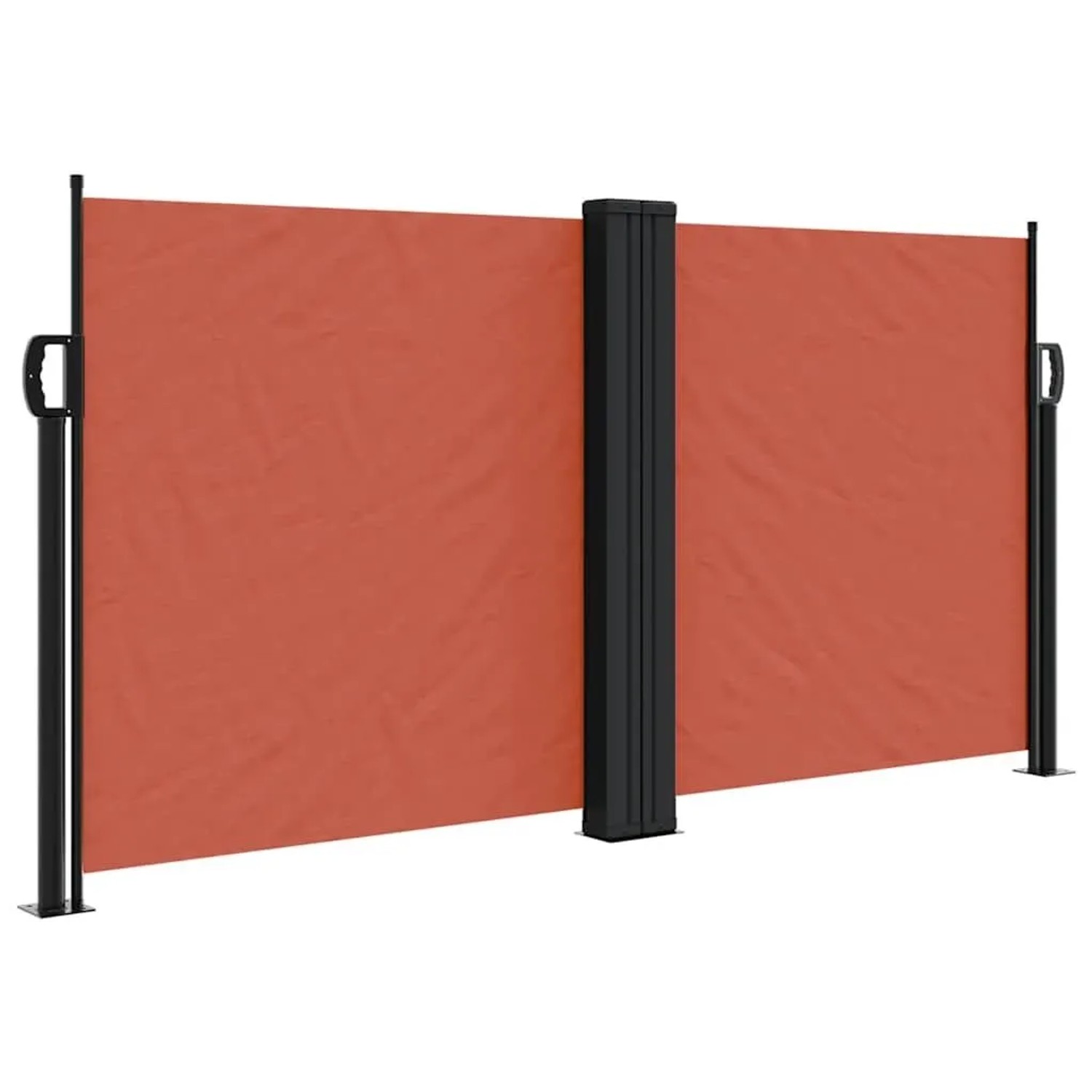 vidaXL Seitenmarkise Ausziehbar Terrakottarot 120x1000 cm 4004708
