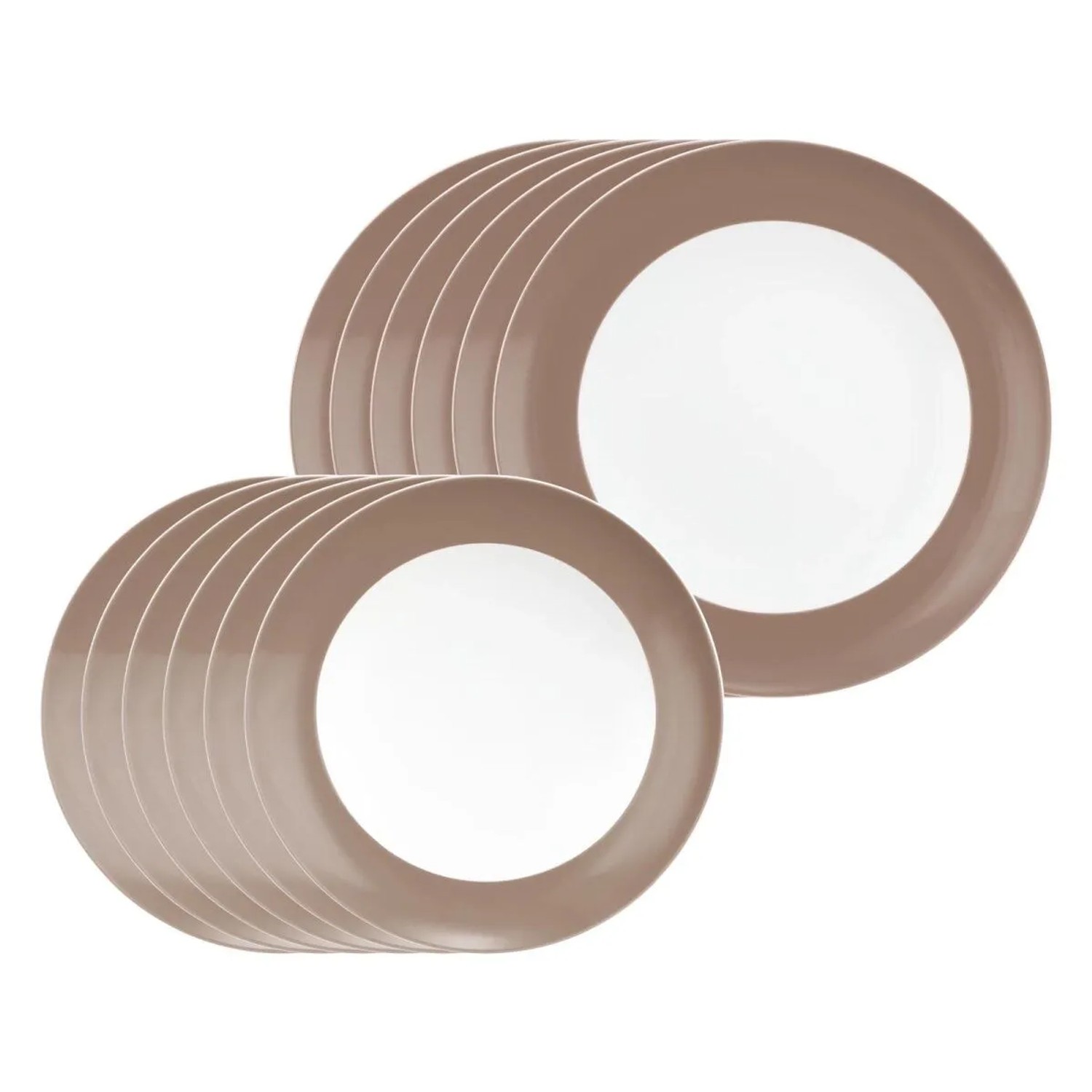Seltmann Weiden Liberty Pure Colors Tafelservice 12-teilig Cocoa Brown