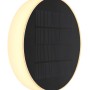 Schwarze Globo Solarleuchte (56,1 cm) aus Kunststoff für den Außenbereich.