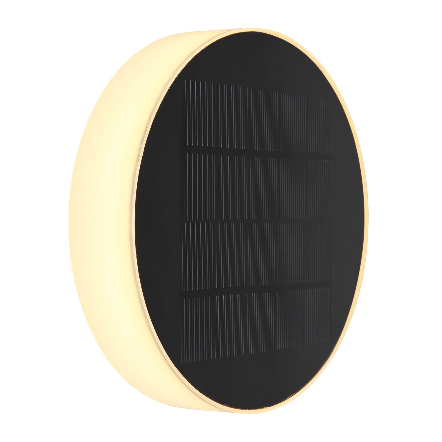 Schwarze Globo Solarleuchte (56,1 cm) aus Kunststoff für den Außenbereich.