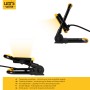 LED's Work LED-Baustrahler, schwarz-gelb, kompakt und faltbar für flexible Ausleuchtung.