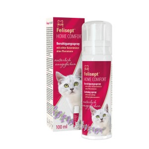 Felisept Home Comfort Spray, 100ml Katzenspray zur Beruhigung mit Katzenminze.