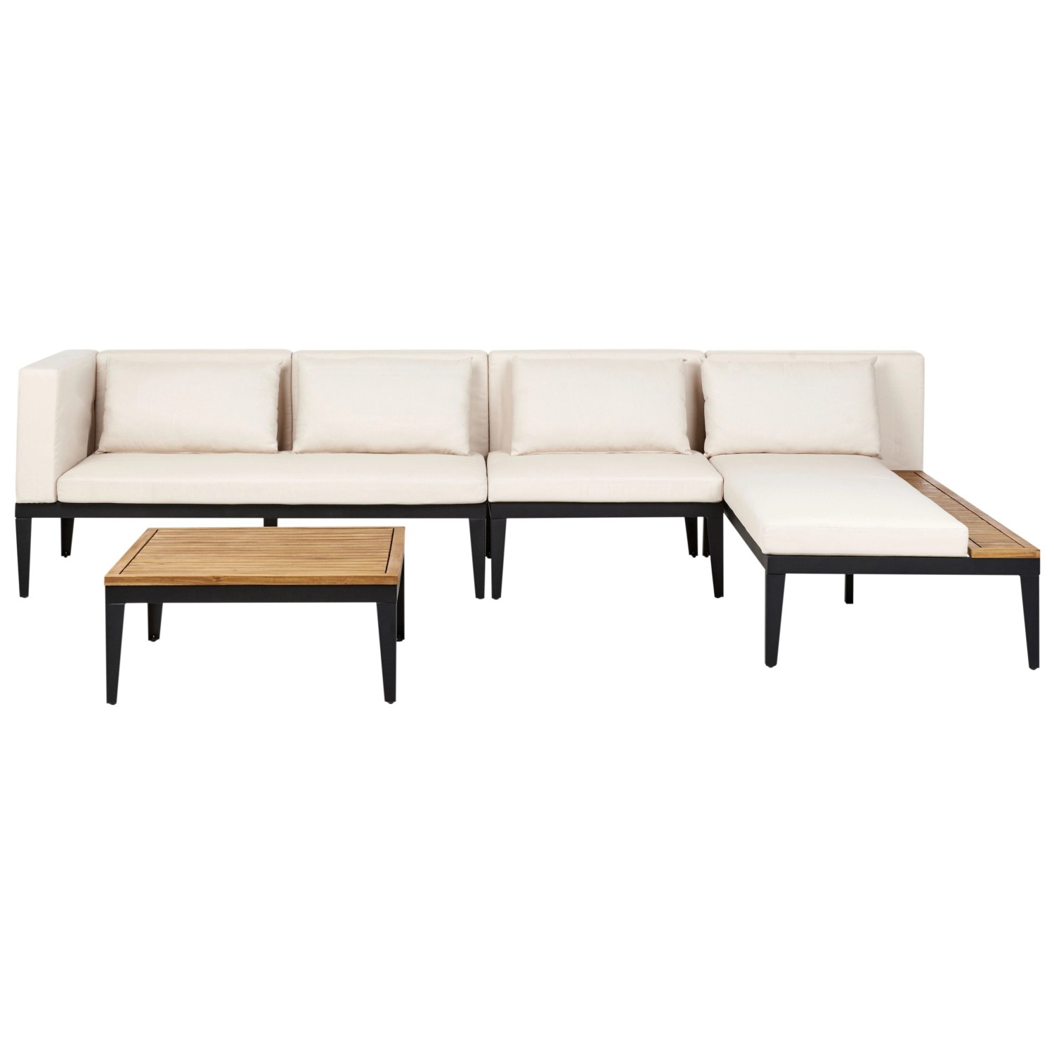 Beliani Lounge Set BRACCIANO Hellbeige