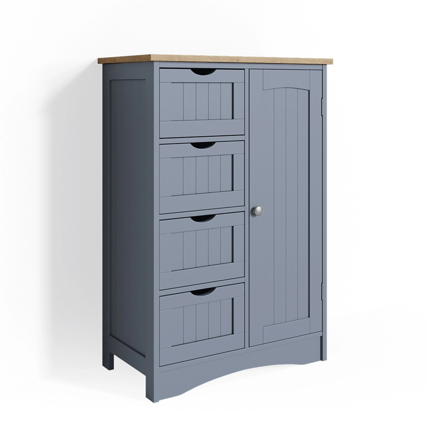 Vicco Badschrank Bianco Grau 55 x 81 cm günstig online kaufen
