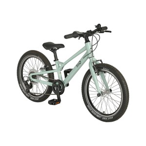 Mintfarbenes Prophete Mountainbike Trio 100 Kinder-ATB 20 Zoll mit 7 Gängen.