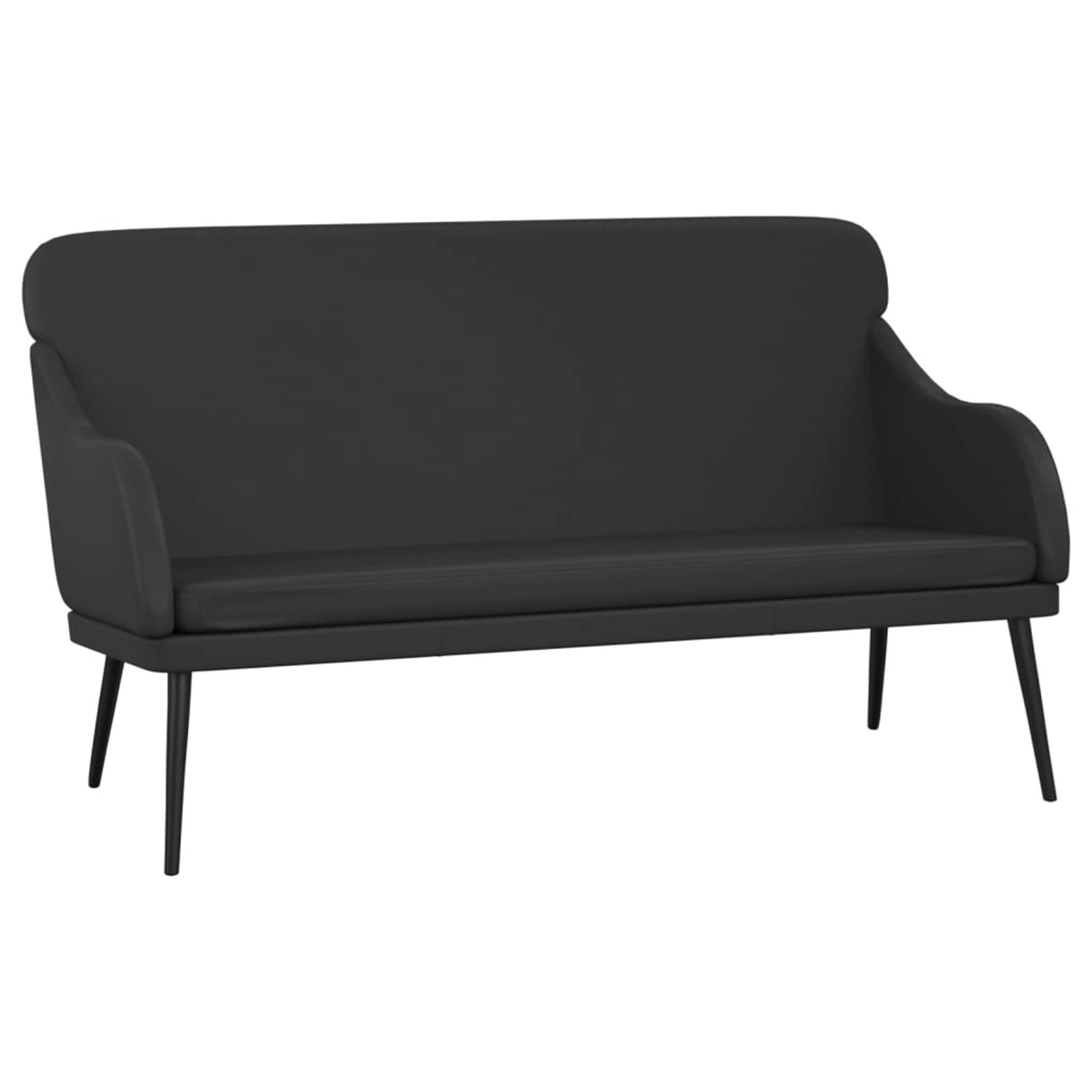 vidaXL Sitzbank Schwarz 110x76x80 cm Kunstleder 351430 günstig online kaufen
