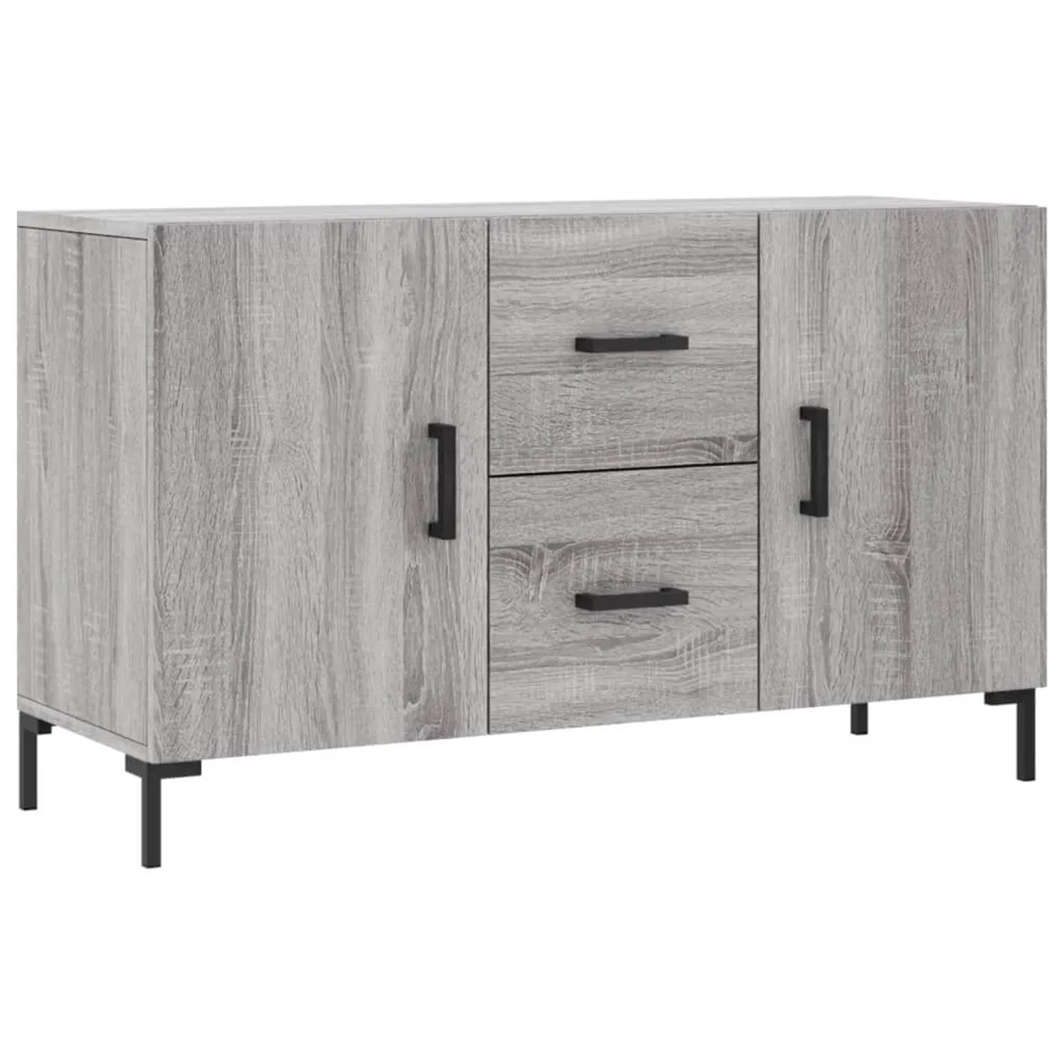 vidaXL Sideboard Grau Sonoma 100x36x60 cm Holzwerkstoff 828178