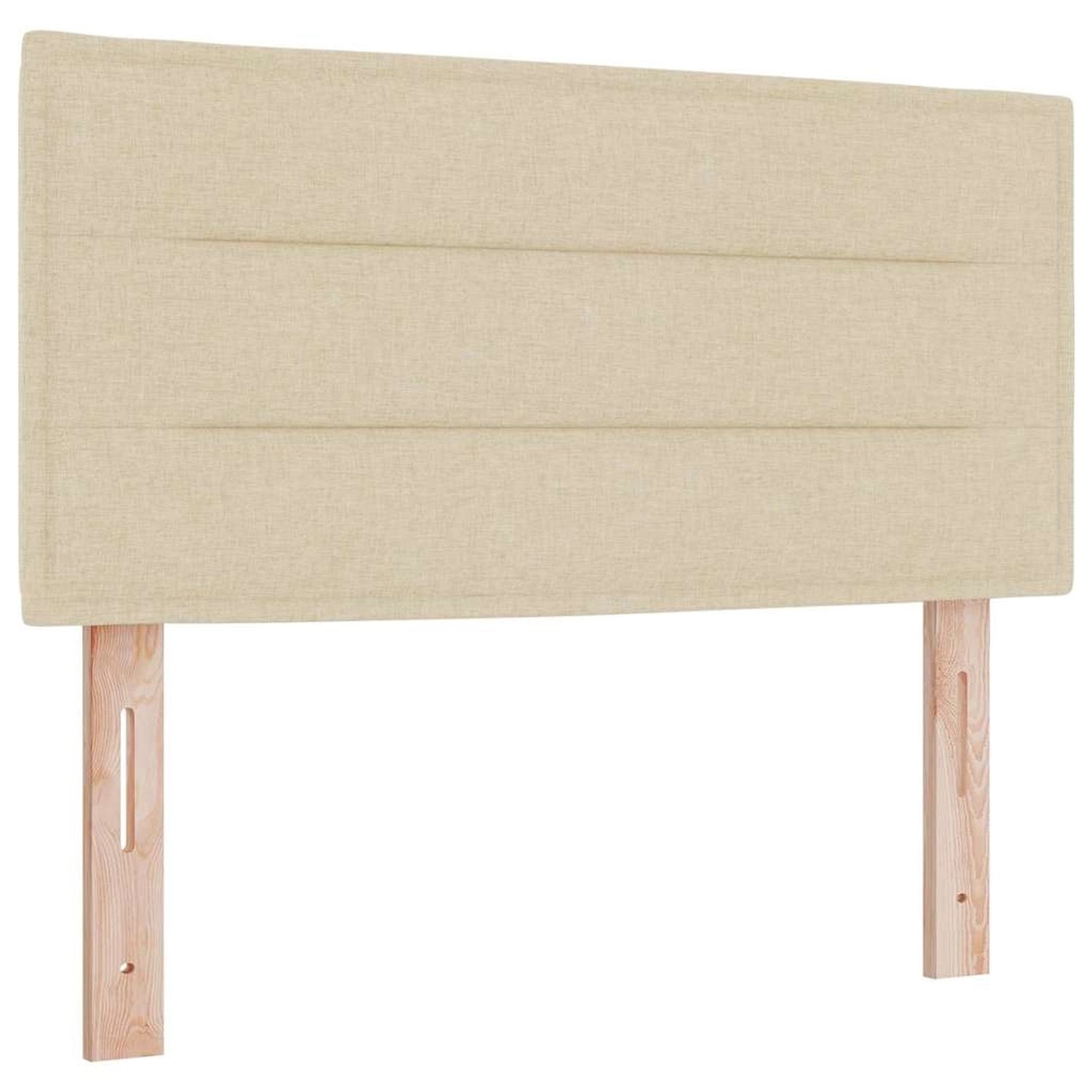 vidaXL LED Kopfteil mit LED-Streifenleuchten Creme 80 cm Stoff 3337969 günstig online kaufen