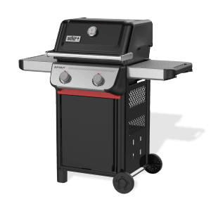 Weber Gasgrill E-210 Spirit 2025, 2 Brenner, Schwarz. Kompakter Grillwagen für Balkon und Terrasse.