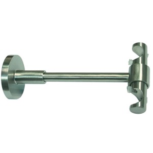 Gardinia Deckenträger Memphis, Edelstahloptik, zur Befestigung von Gardinenstangen.