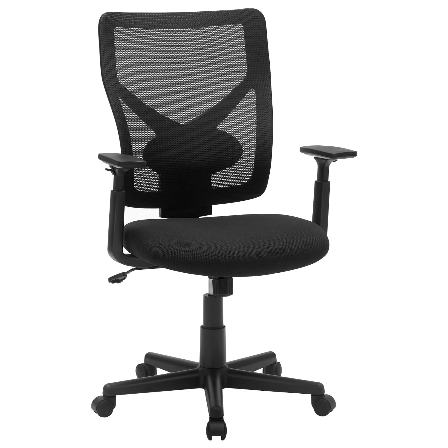 Songmics Schreibtischstuhl Kime mit Wippfunktion Schwarz günstig online kaufen