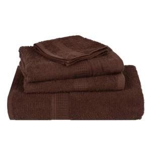 vidaXL Badetücher 10 Stk Braun 100x150 cm 360 g/m² 100% Baumwolle 136766
