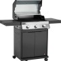 Jamestown Gasgrill Kane mit 3 Brennern, modularem Grillrostsystem und einklappbaren Seitentischen.