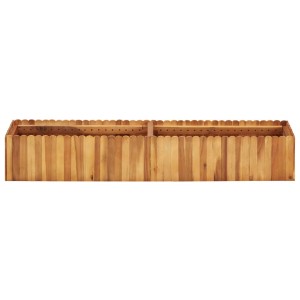 vidaXL Hochbeet aus Akazienholz, 150x30x25 cm, ideal für Garten oder Terrasse.