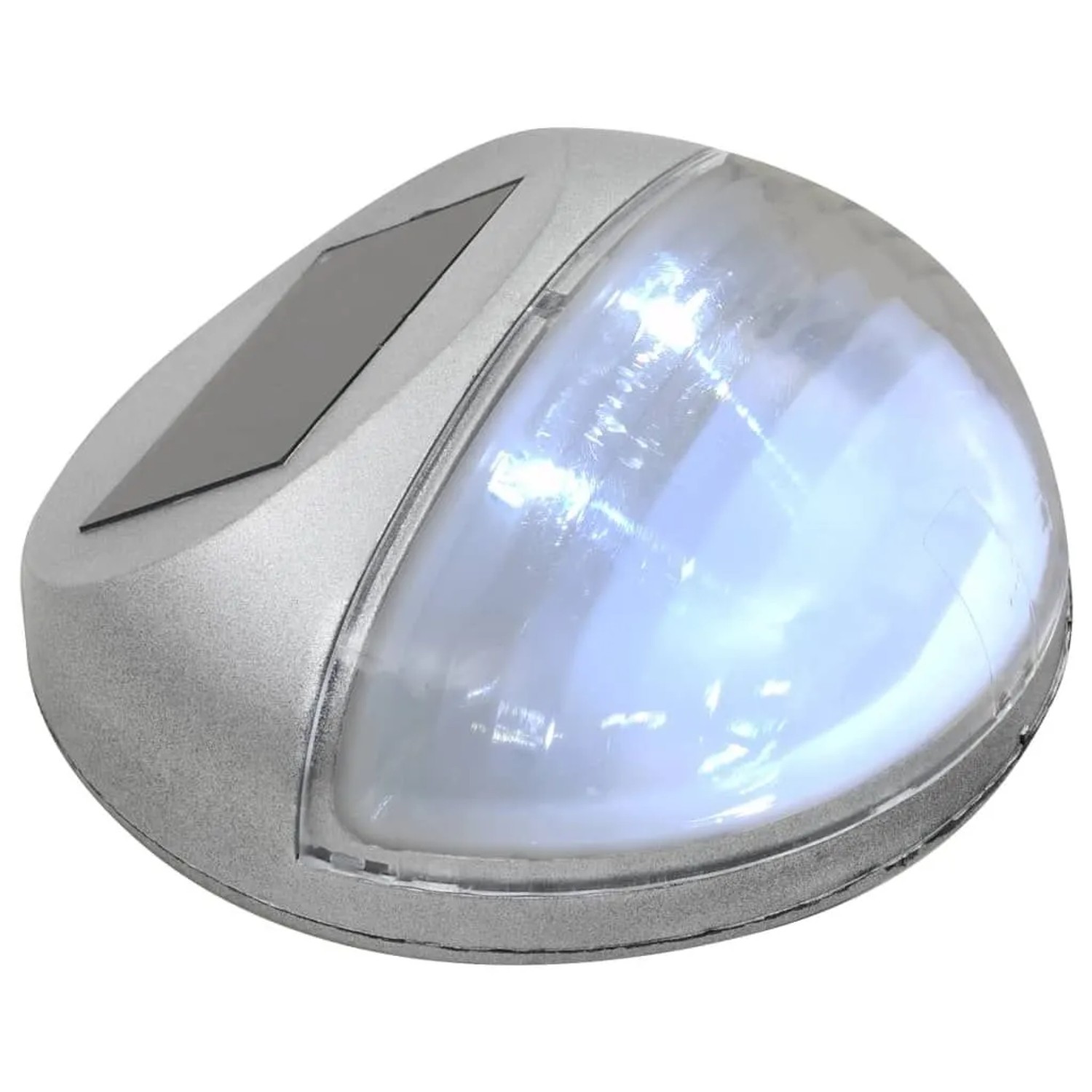 vidaXL Outdoor Solar-Wandleuchten LED 12 Stk Rund Silbern 44473_5