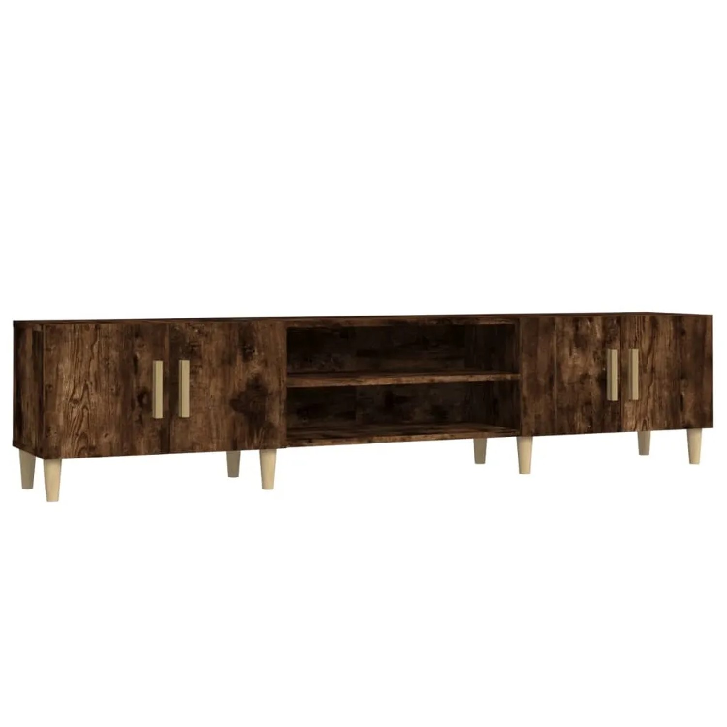 vidaXL TV-Schrank Räuchereiche 180x31,5x40 cm Holzwerkstoff 816261