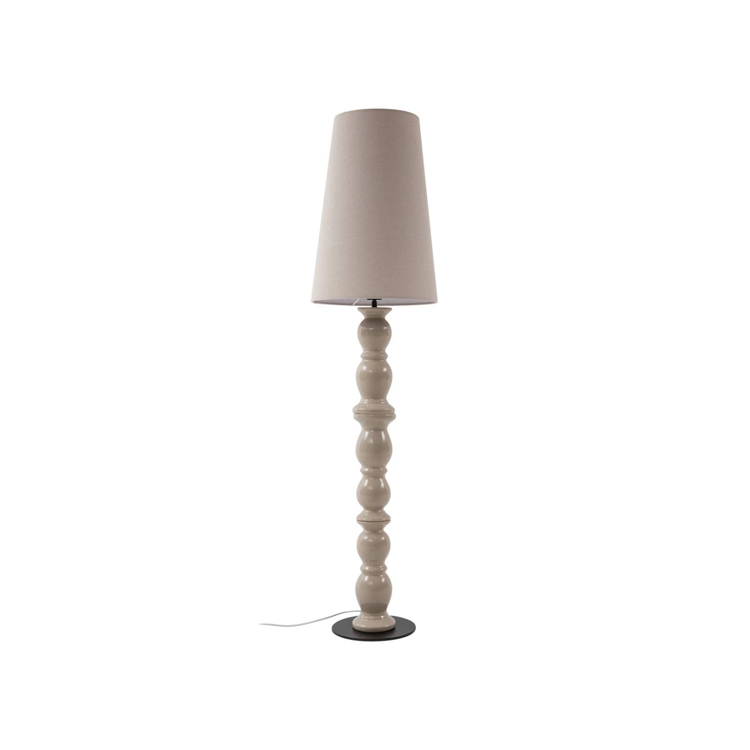 Lucande Stehlampe Lyndorin 10020231 Design Modern in Creme aus Keramik 1-flammig E27 Wohnzimmerleuchte
