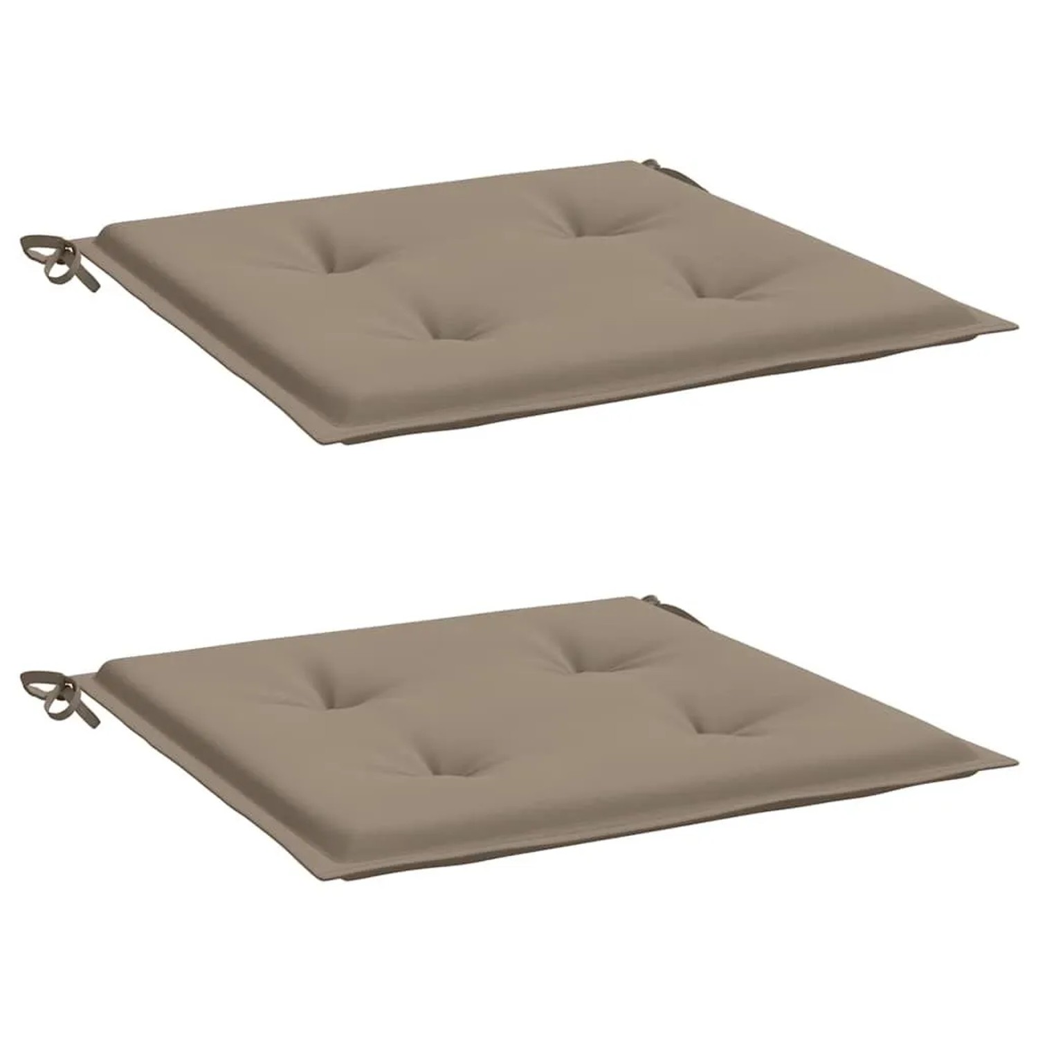 vidaXL Gartenstuhl-Kissen 2 Stk Taupe 50x50x4 cm Oxford-Gewebe 47604