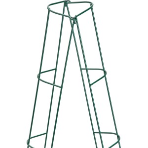 Grünes, 150 cm hohes Rankgitter aus Stahl, verzahnbar für Kletterpflanzen und Gemüse.