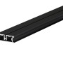 Schwarzes Aluprofil (45x15x2000 mm) für Terrassendielen, Detailansicht.