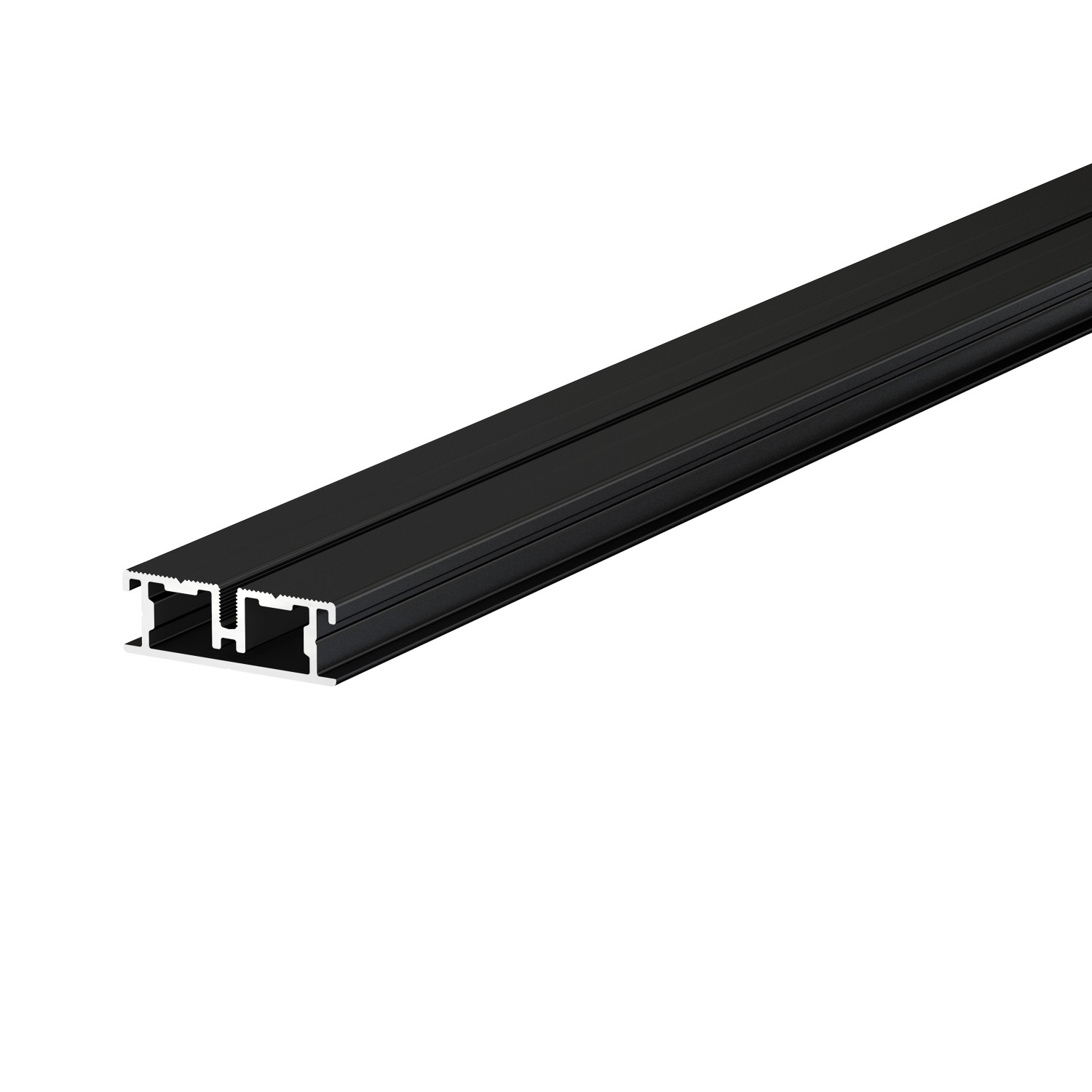 Aluprofil 45 mm x 15 mm x 2 m Schwarz