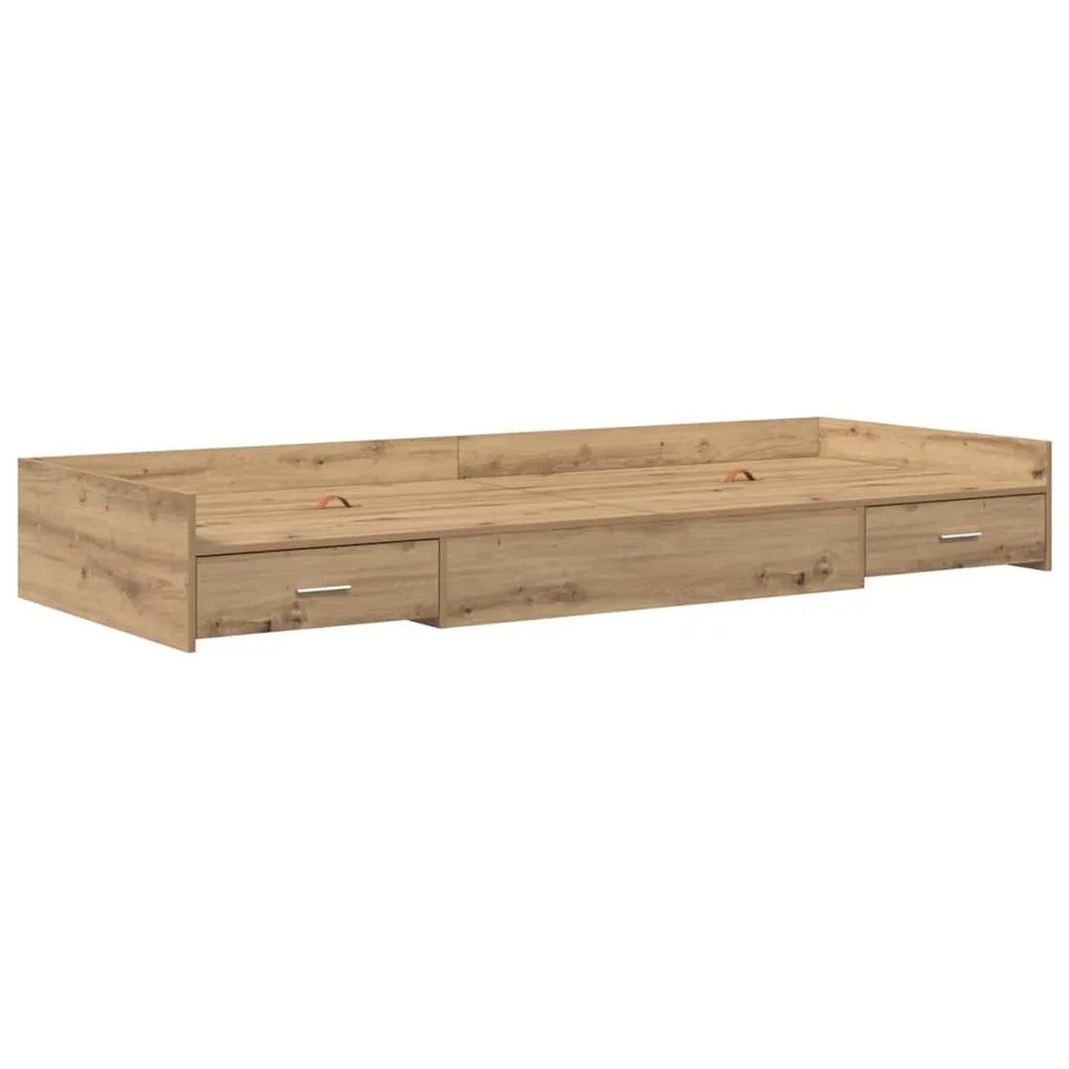 vidaXL Bettrahmen Artisan-Eiche 80 x 200 cm Holzwerkstoff 3335252