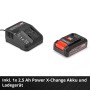 Einhell Akku-Heckenschere: 18V Akku (2,5 Ah) mit Ladegerät, Power X-Change System, rot-schwarz.