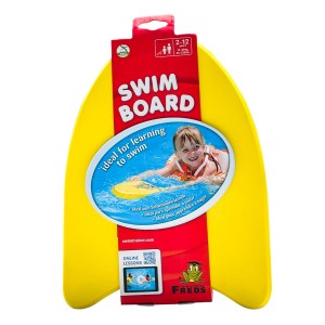 Gelbes Freds Swim Academy Schwimmbrett für Kinder von 2-12 Jahren.