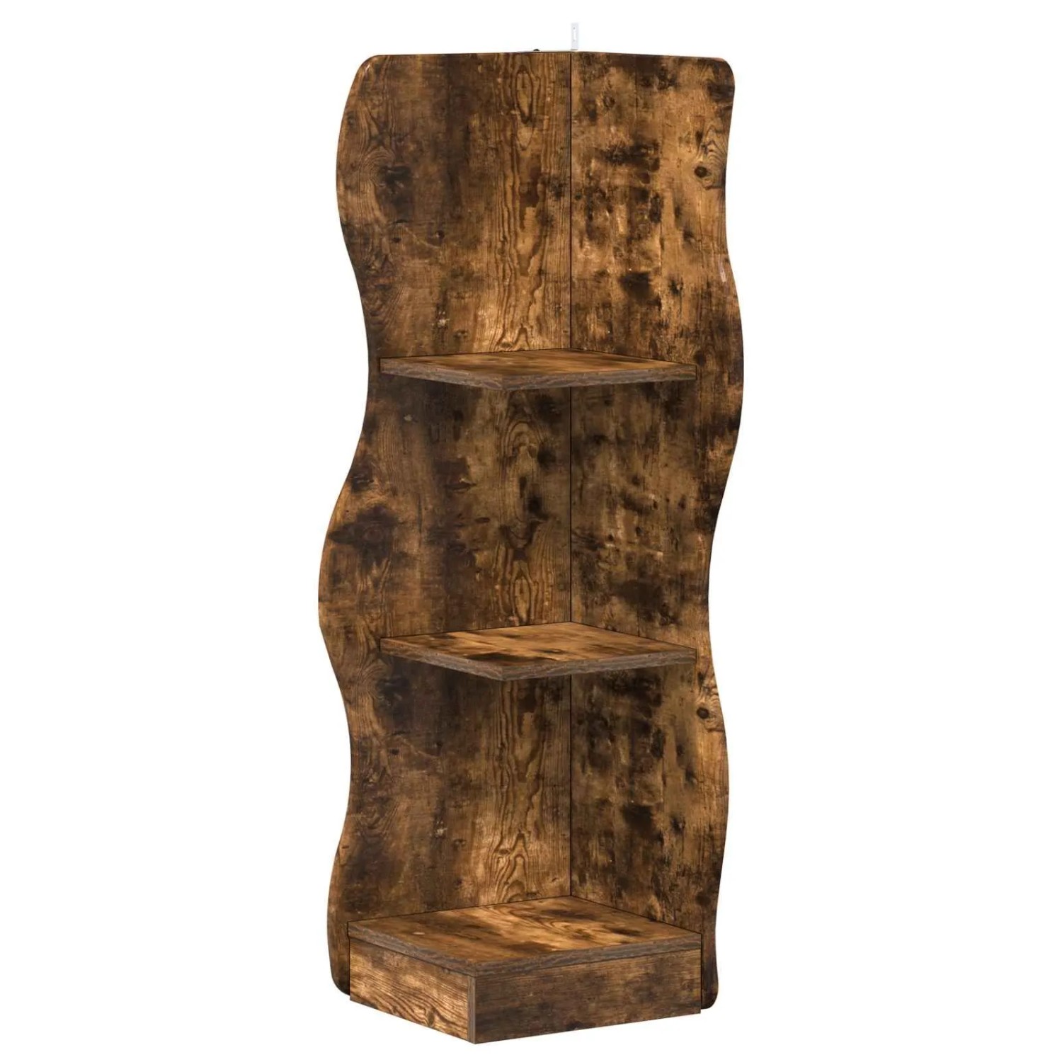 vidaXL Eckregal Geräucherte Eiche 34 x 33 x 102 cm Holzwerkstoff 899941