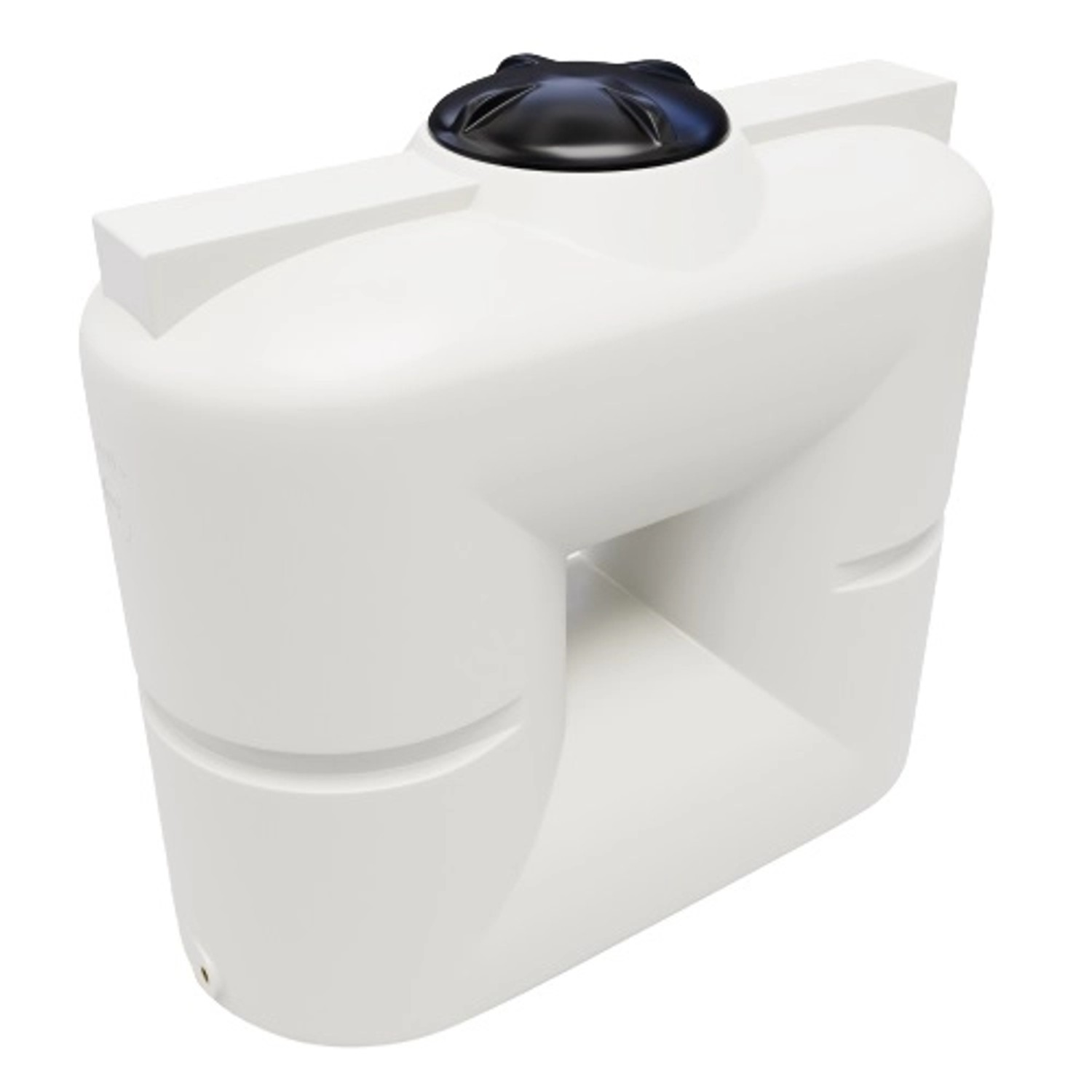 KMND 1000L Flach Trinkwasser Wassertank Weiß