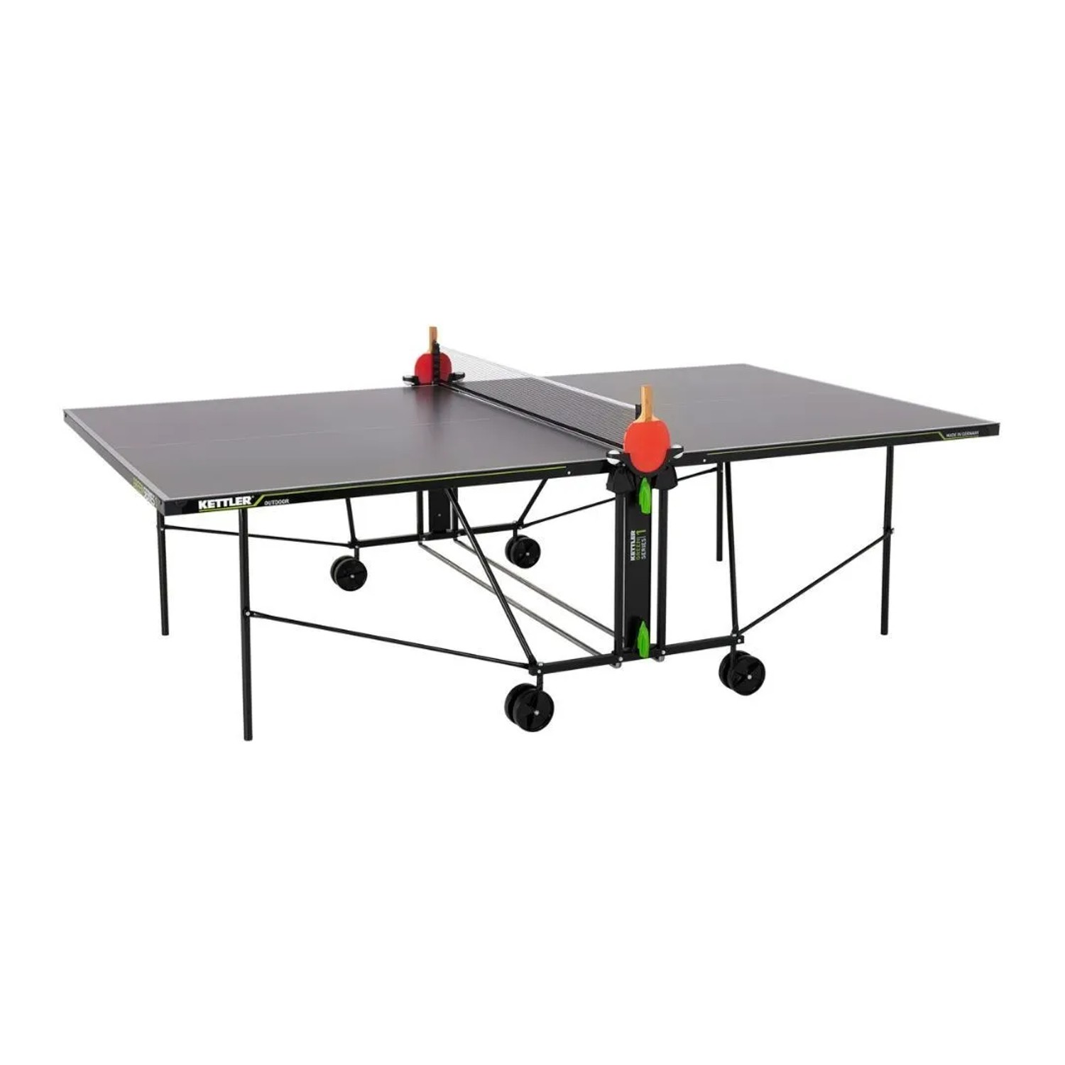 Kettler Profi Tischtennis-Platte K1 Outdoor Tisch mit Netz Klappbar Wetterf günstig online kaufen