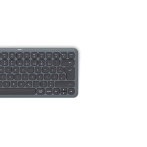 Schwarze, kabellose Hama Multi-Device Tastatur WK-500 QWERTZ für PC, Laptop, Tablet und Smartphone.