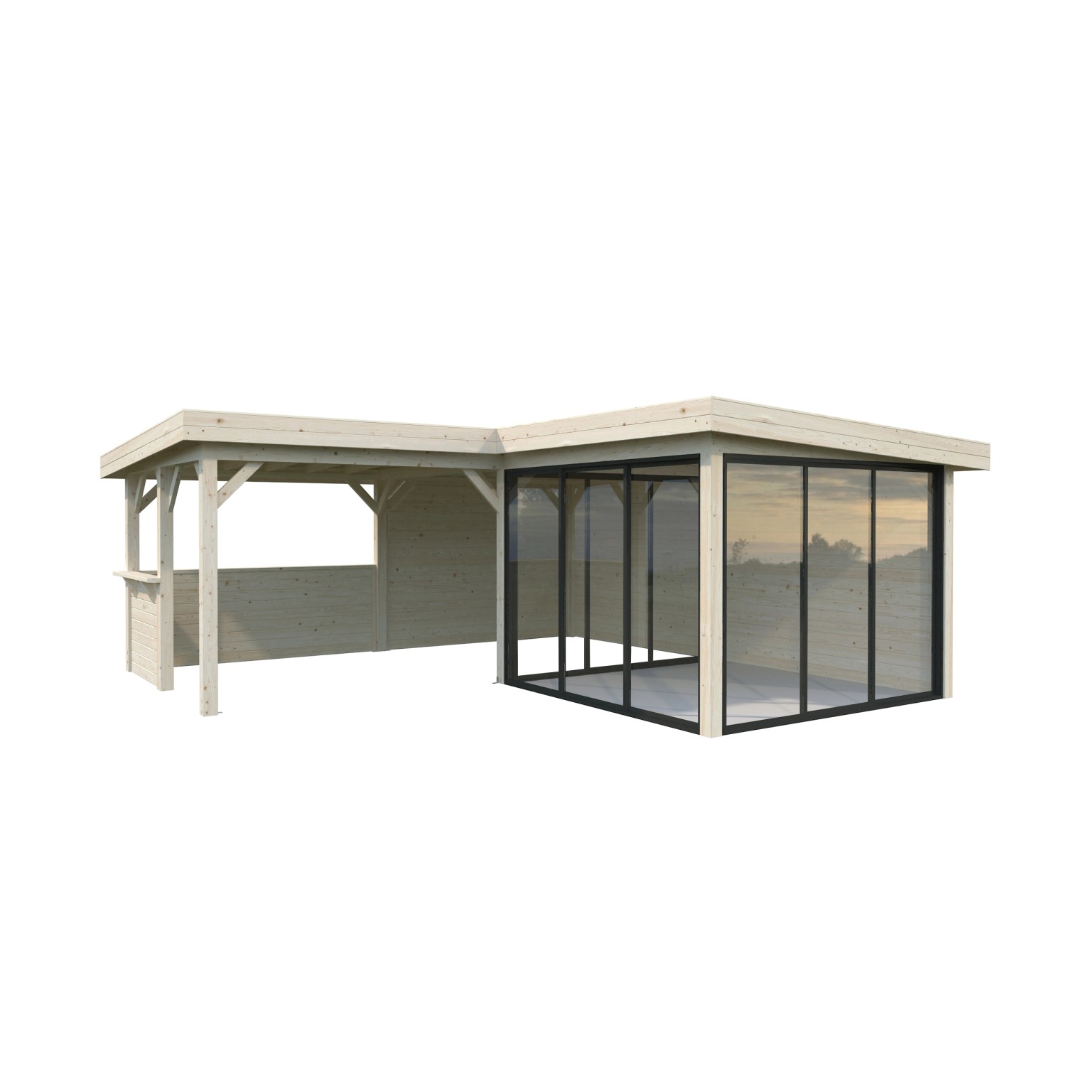 Palmako Pavillon Lenna Set 410 Slide Transparent 588 cm x 588 cm FSC® günstig online kaufen