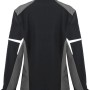 Kübler Pulse Softshelljacke für Damen, schwarz/anthrazit, Rückansicht. Arbeitskleidung mit Wetterschutz.
