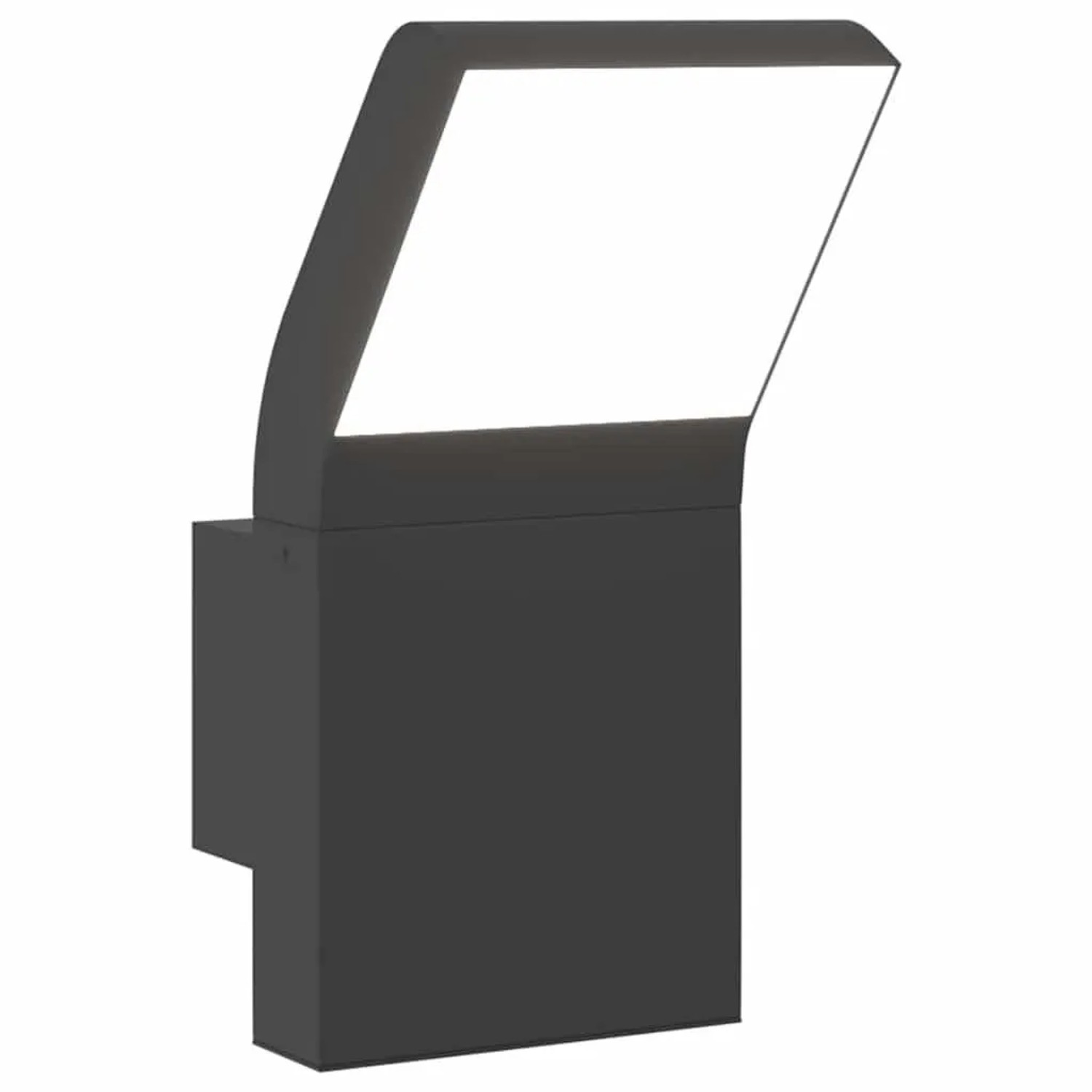 vidaXL LED-Außenwandleuchte Schwarz Aluminiumdruckguss 4006268