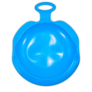 Iceblauer KHW Rutschteller Snow Spider mit Griff, Ø 55 cm, für Schlittenfahrten im Winter.