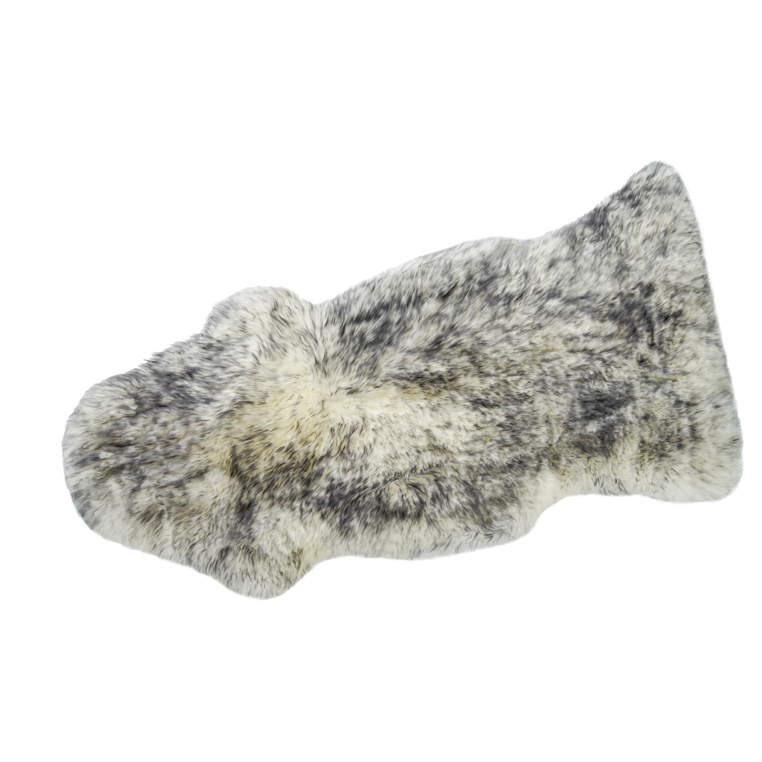 KARAT Schaffell Audrey Natürliches Premium Lammfell Individuell Einsetzbar Black Tip