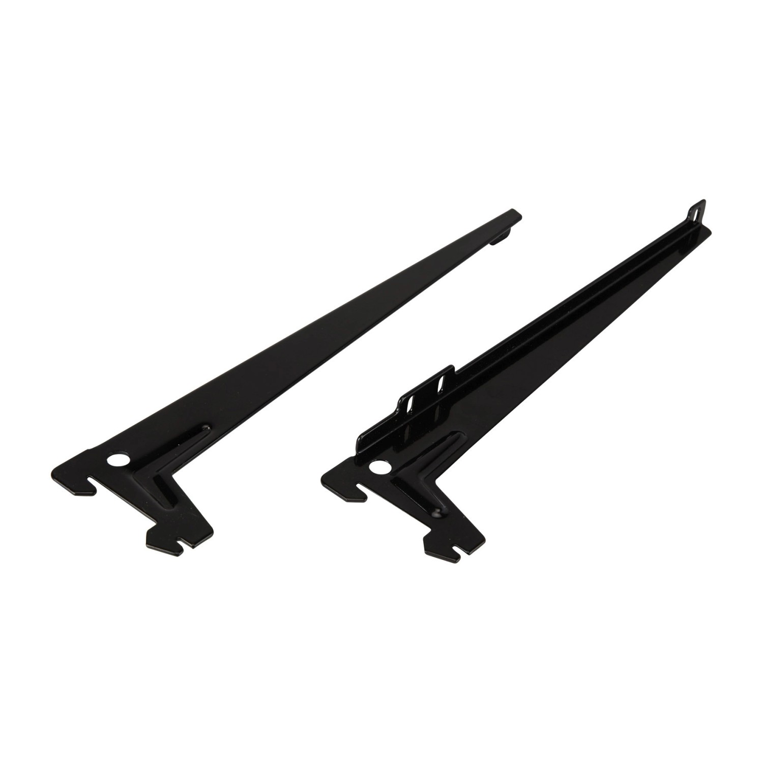 Einloch-Winkelträger Schwarz 28 cm 2 Stück