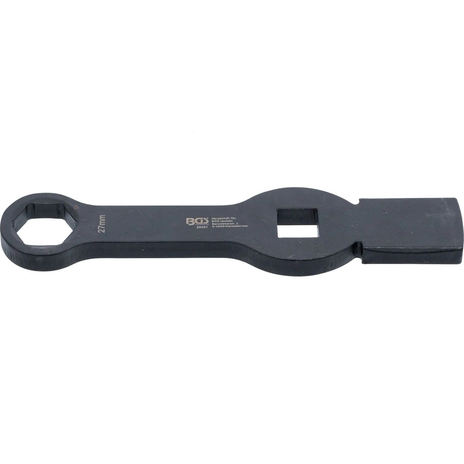BGS Schlag Ringschlüssel Sechskant Mit 2 Schlagflächen SW 27 Mm 35357