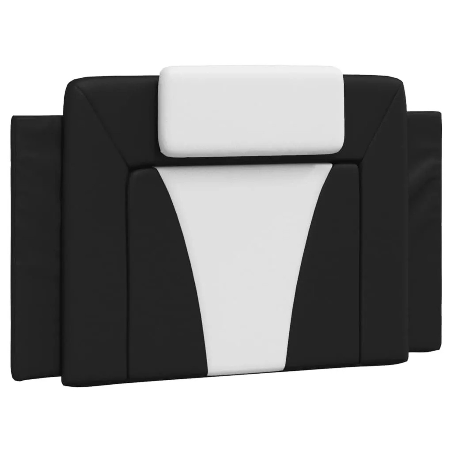 vidaXL Kopfteil-Kissen Viana Schwarz und Weiß 90 cm Kunstleder 374772