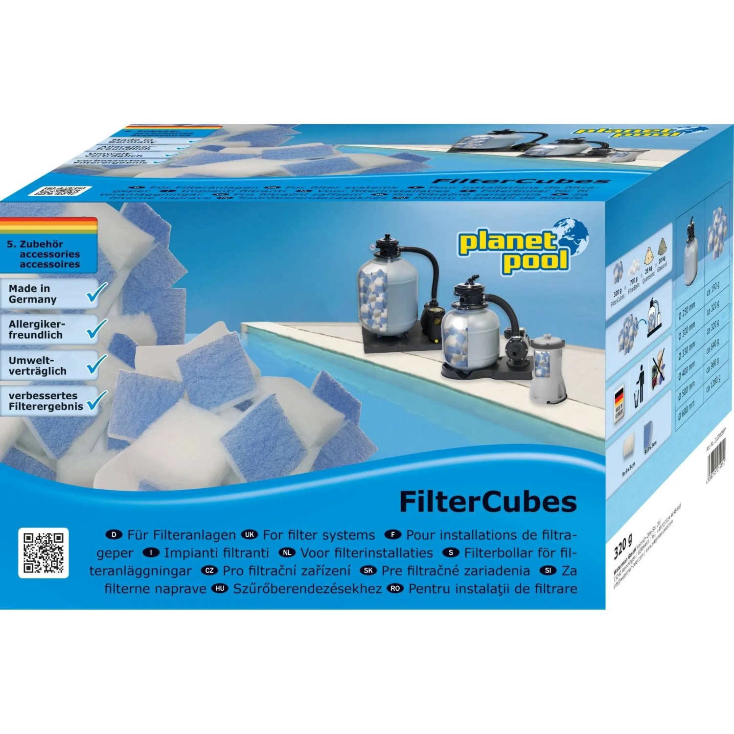 Planet Pool Filtercubes 320g