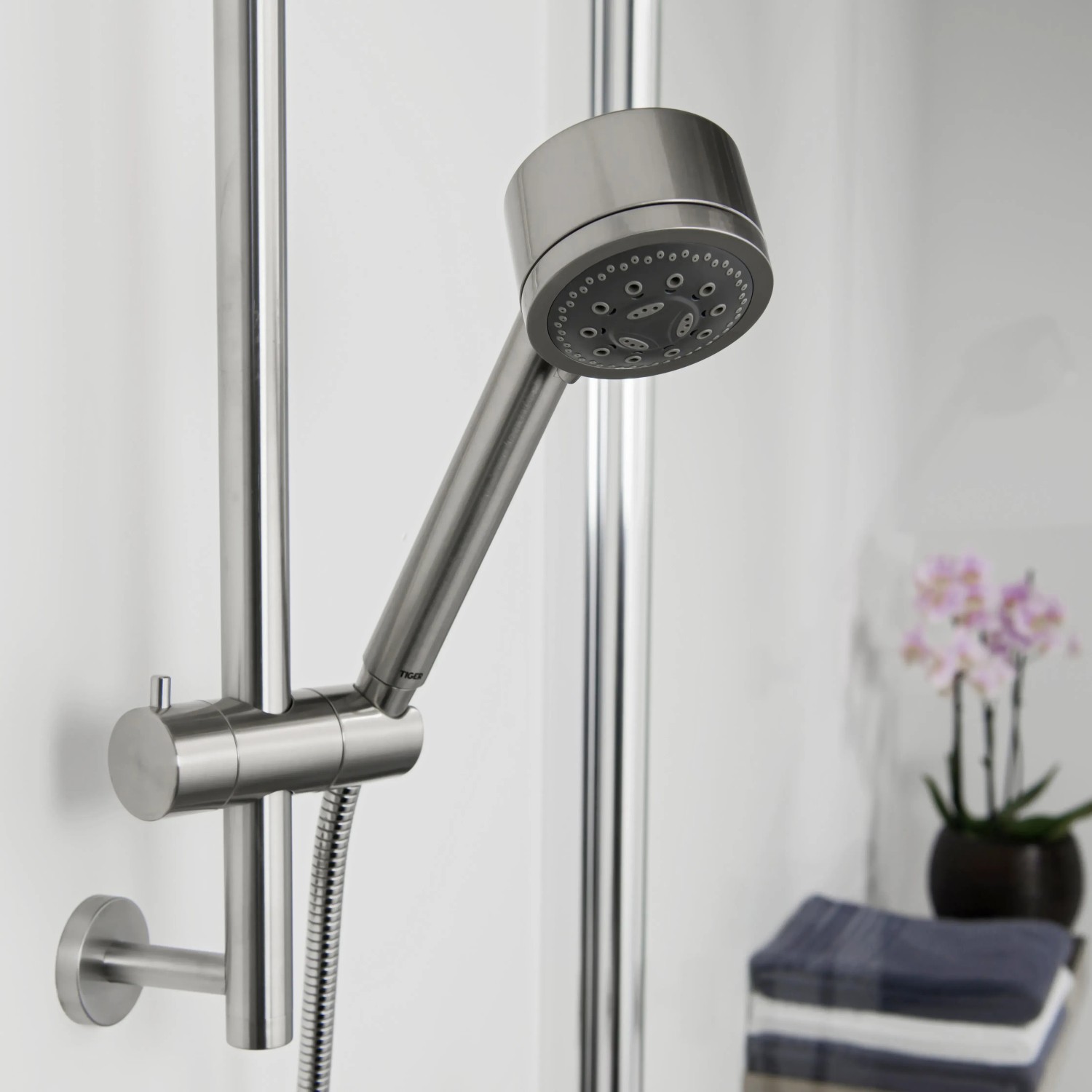Handbrause Aus SUS304 Edelstahl Gebürstet - Wandmontage Mit G1/2" Gewinde
